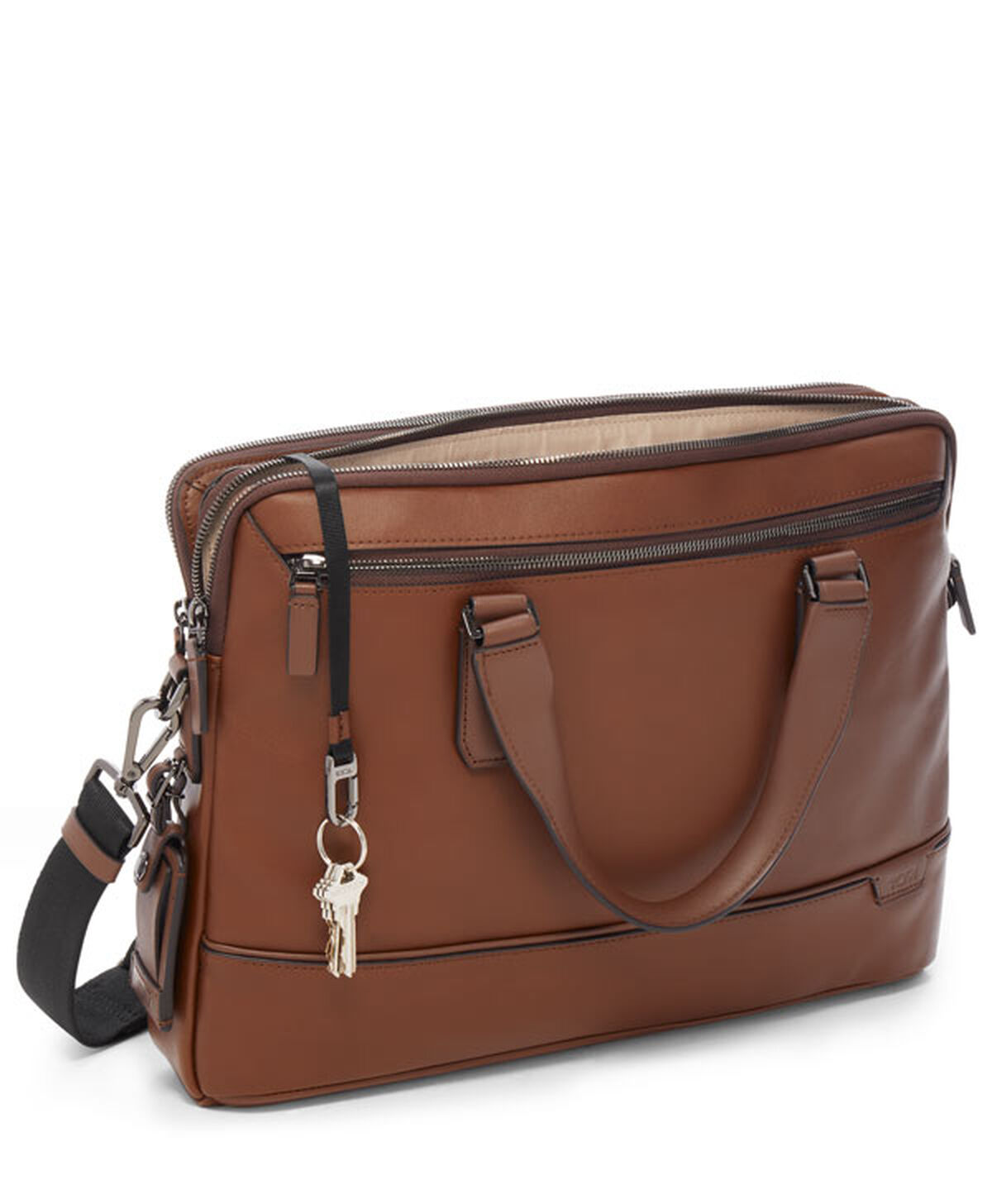 TUMI Harrison SYCAMORE SLIM BRIEF  Cognac