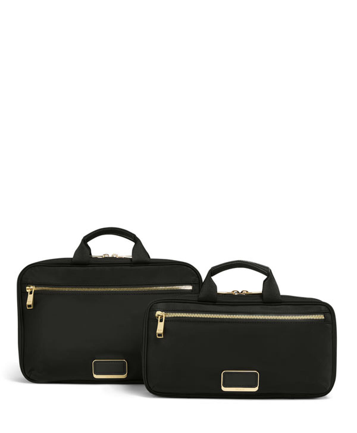TUMI VOYAGEUR Small Madeline Cosmetic Black/Gold