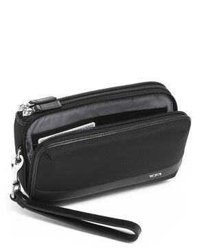 Alpha Triple Zip Clutch