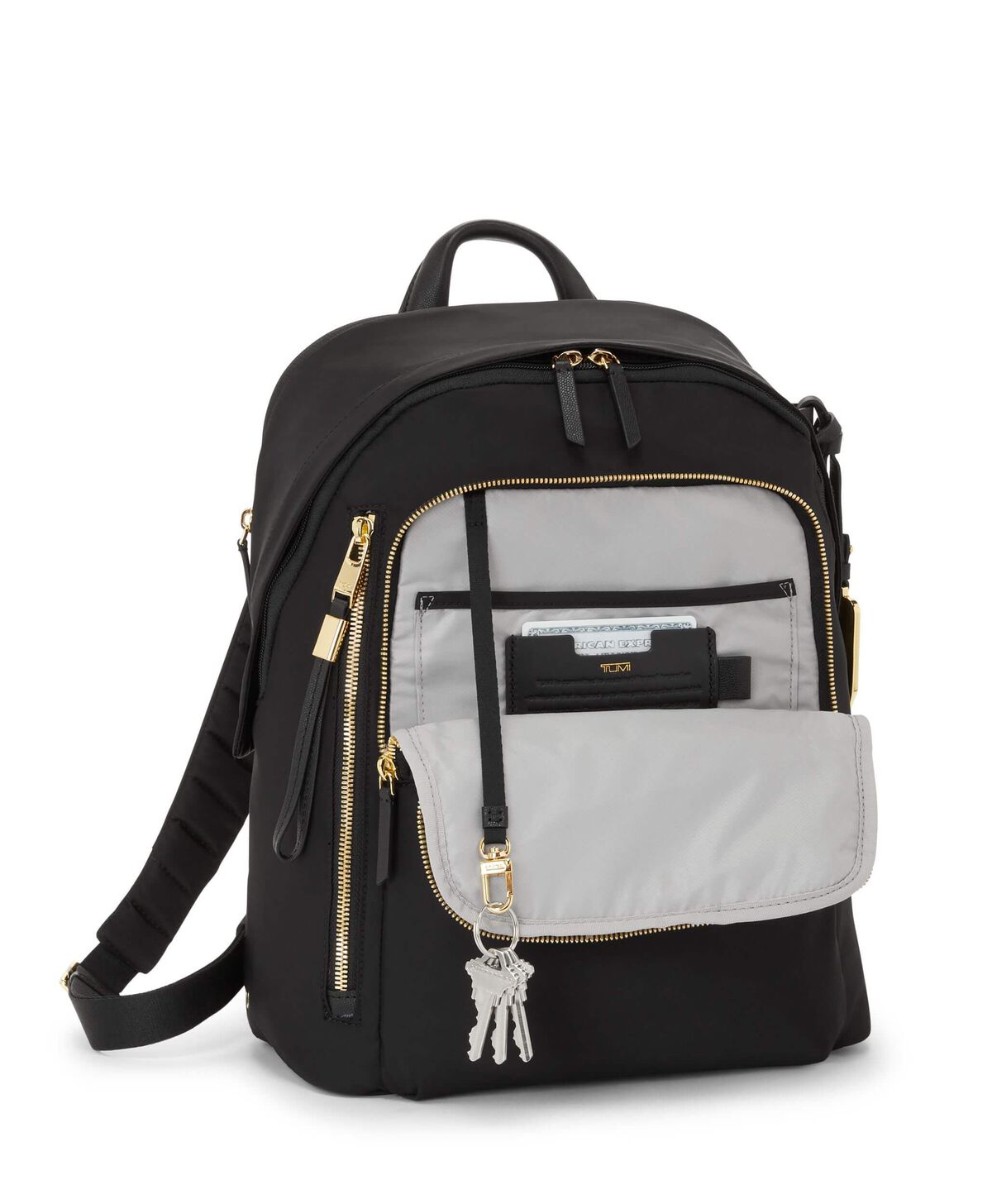 TUMI Voyageur HALSEY BACKPACK  Black/Gold