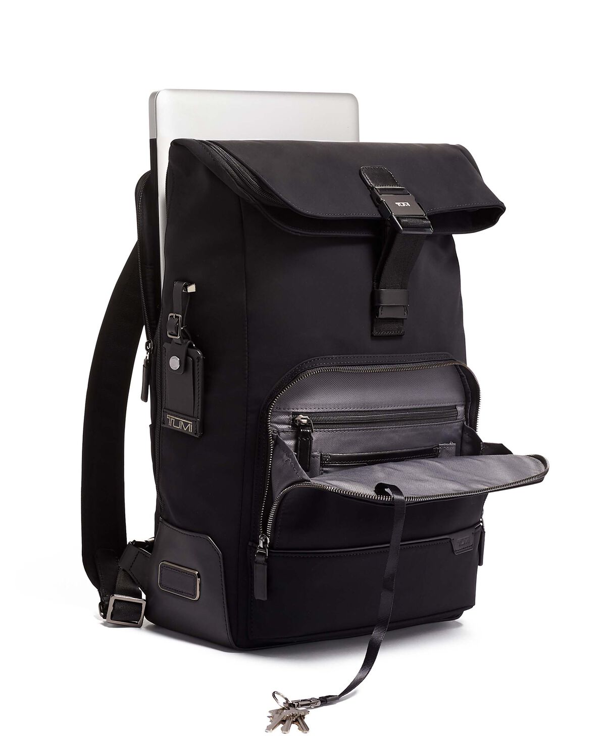 TUMI Harrison OSBORN ROLL TOP BACKPACK  Black