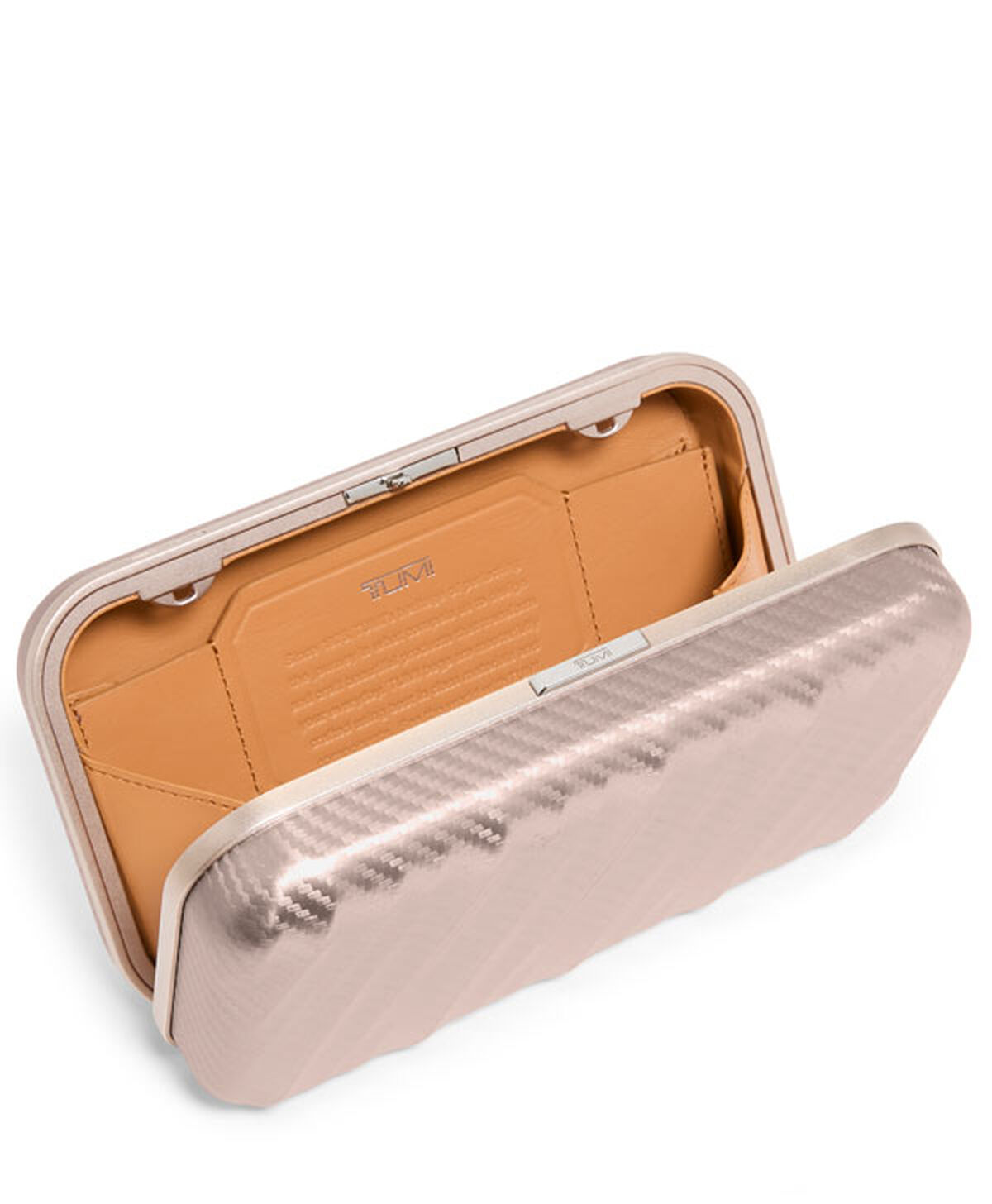 TUMI 19 Degree Aluminium MINAUDIERE  Texture Blush