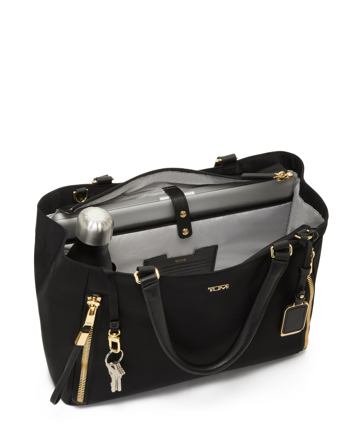 TUMI Voyageur VALETTA MEDIUM TOTE  Black/Gold