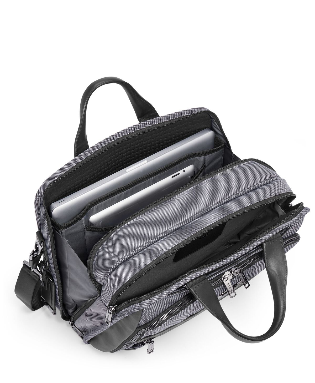 TUMI Alpha 3 ORGANIZER BRIEF  Meteor Grey