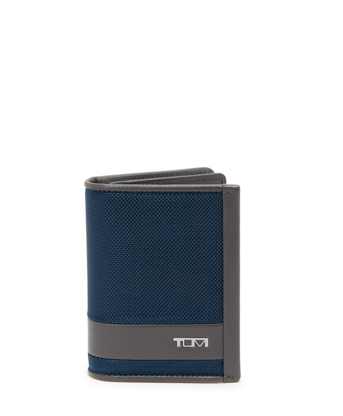 TUMI Alpha GUSSETED CARD CASE  Navy/Grey