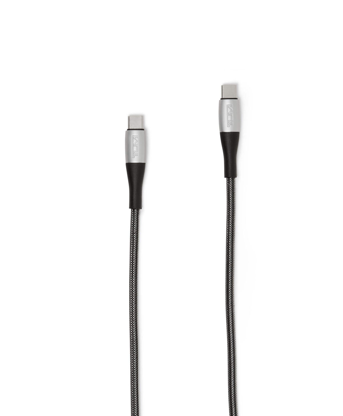 TUMI Mobile Accessory USB-C-USB-C CABLE  Black Silver