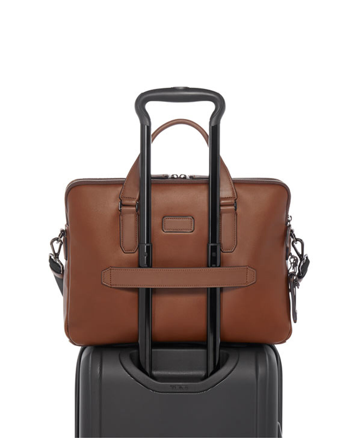 TUMI Harrison SYCAMORE SLIM BRIEF  Cognac