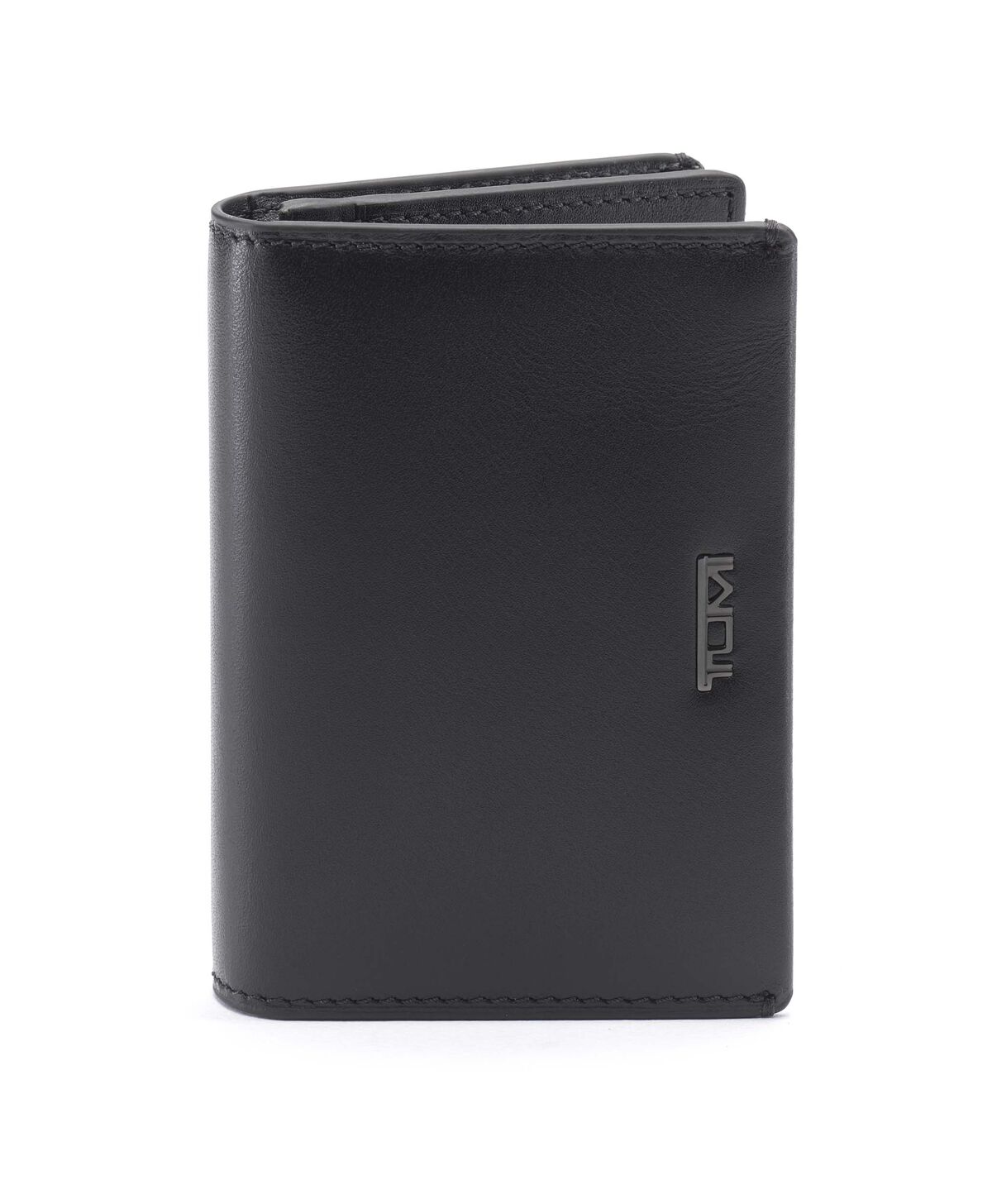 TUMI Nassau GUSSETED CARD CASE  Black Smooth