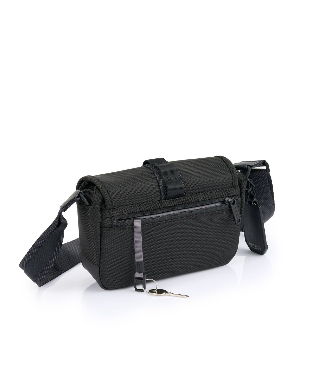 TUMI Alpha Bravo COMPASS FLAP CROSSBODY  Black