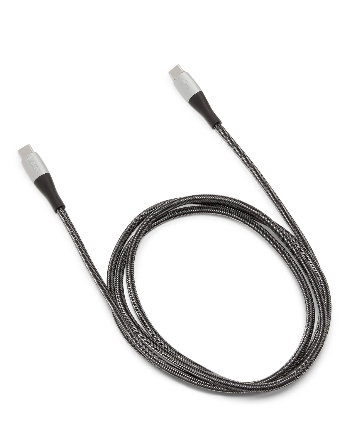 TUMI Mobile Accessory USB-C-USB-C CABLE  Black Silver