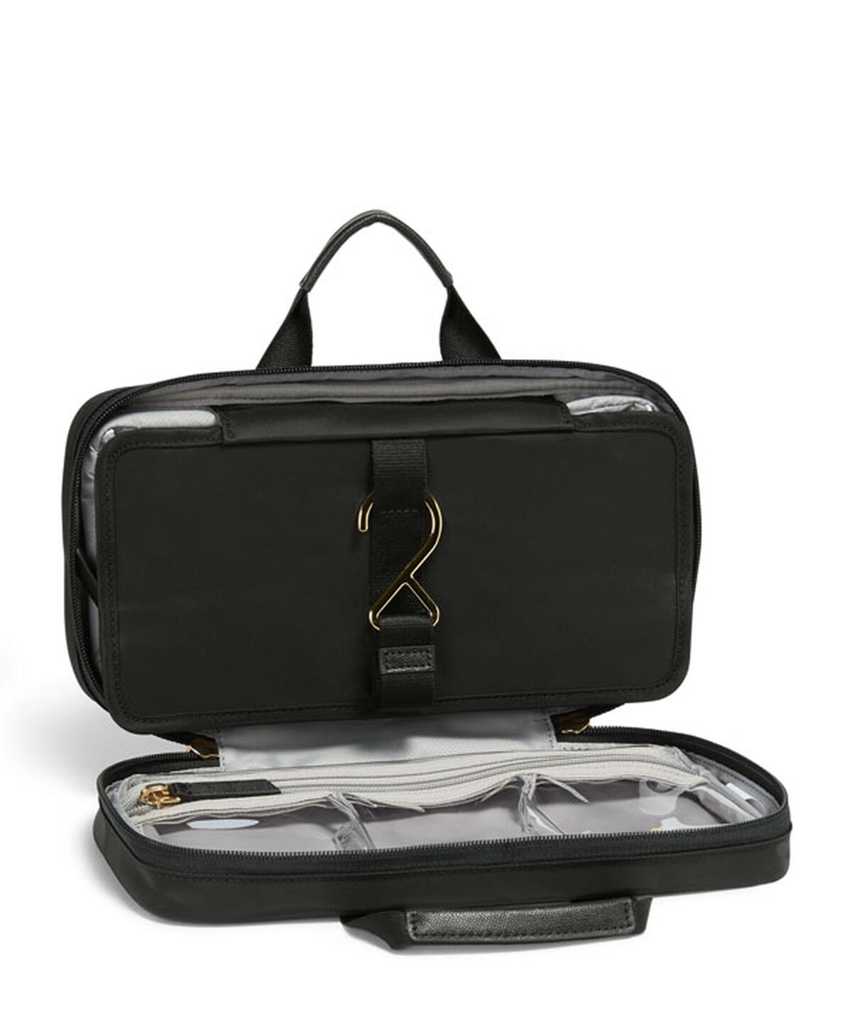 TUMI VOYAGEUR Small Madeline Cosmetic Black/Gold
