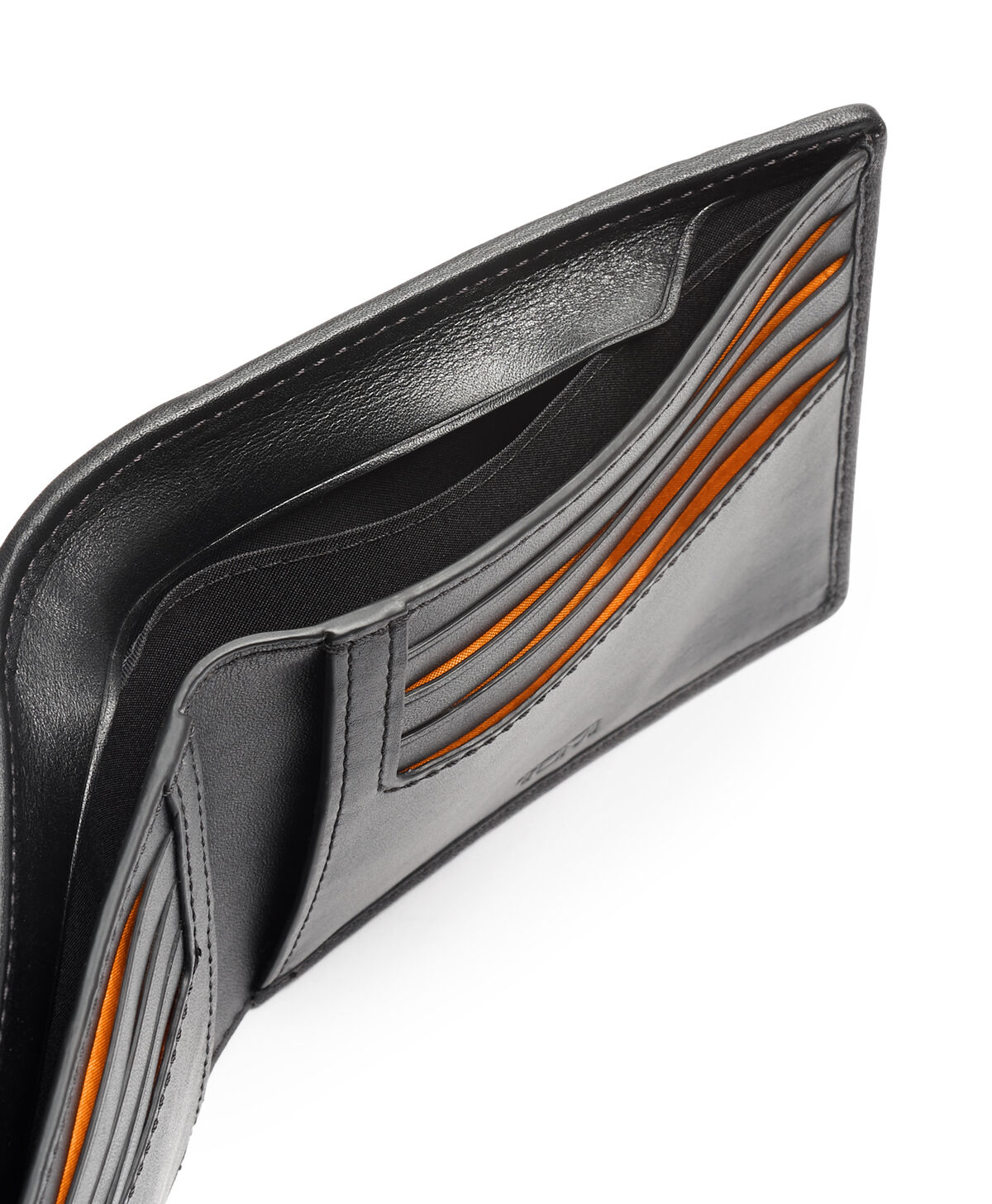 TUMI GLOBAL DOUBLE BILLFOLD Carbon/Papaya