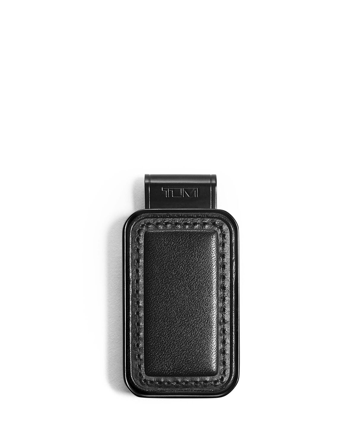 TUMI Nassau MONOGRAM PATCH MONEY CLIP  Black Smooth