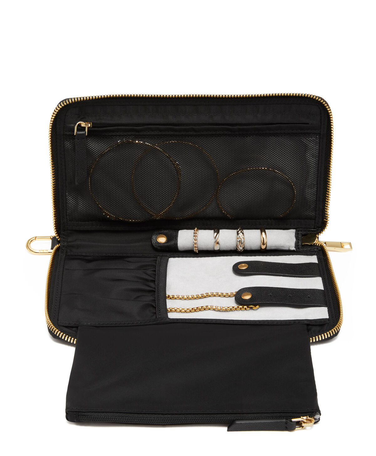 TUMI Voyageur VEVAY JEWELRY PORTFOLIO  Black/Gold