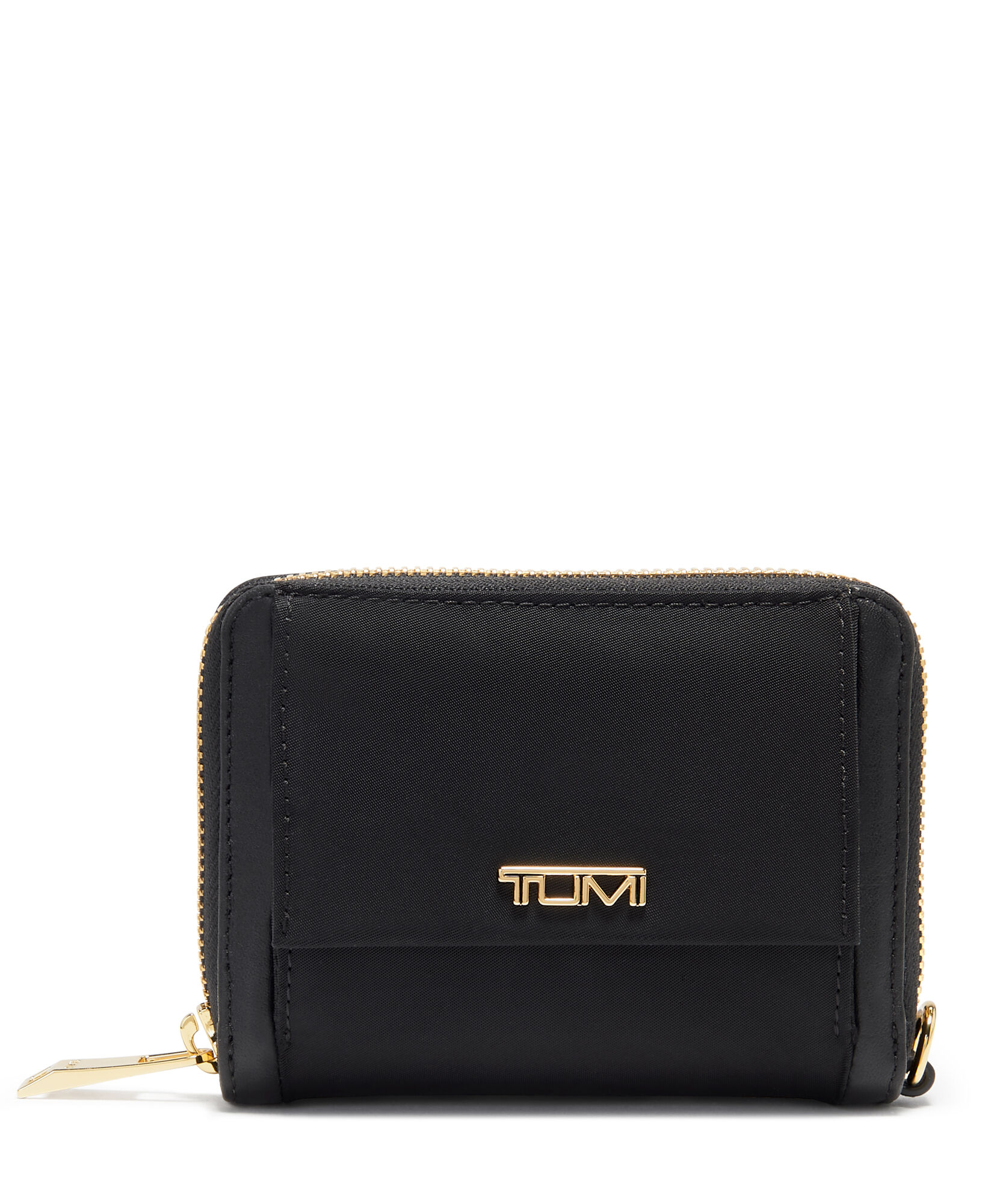 Voyageur Slg TRIFOLD ZIPAROUND Black/Gold Tumi UK